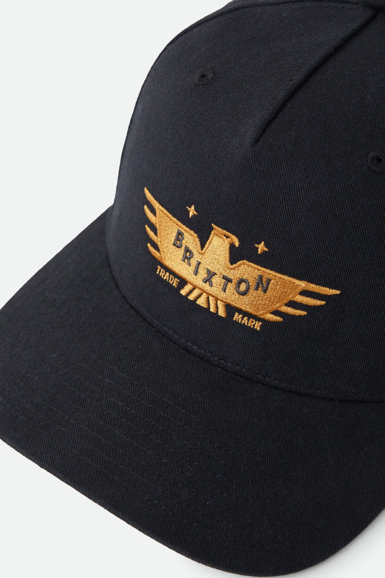 brixton-ewing-snapback-black-baumwolle-bestickt image 3