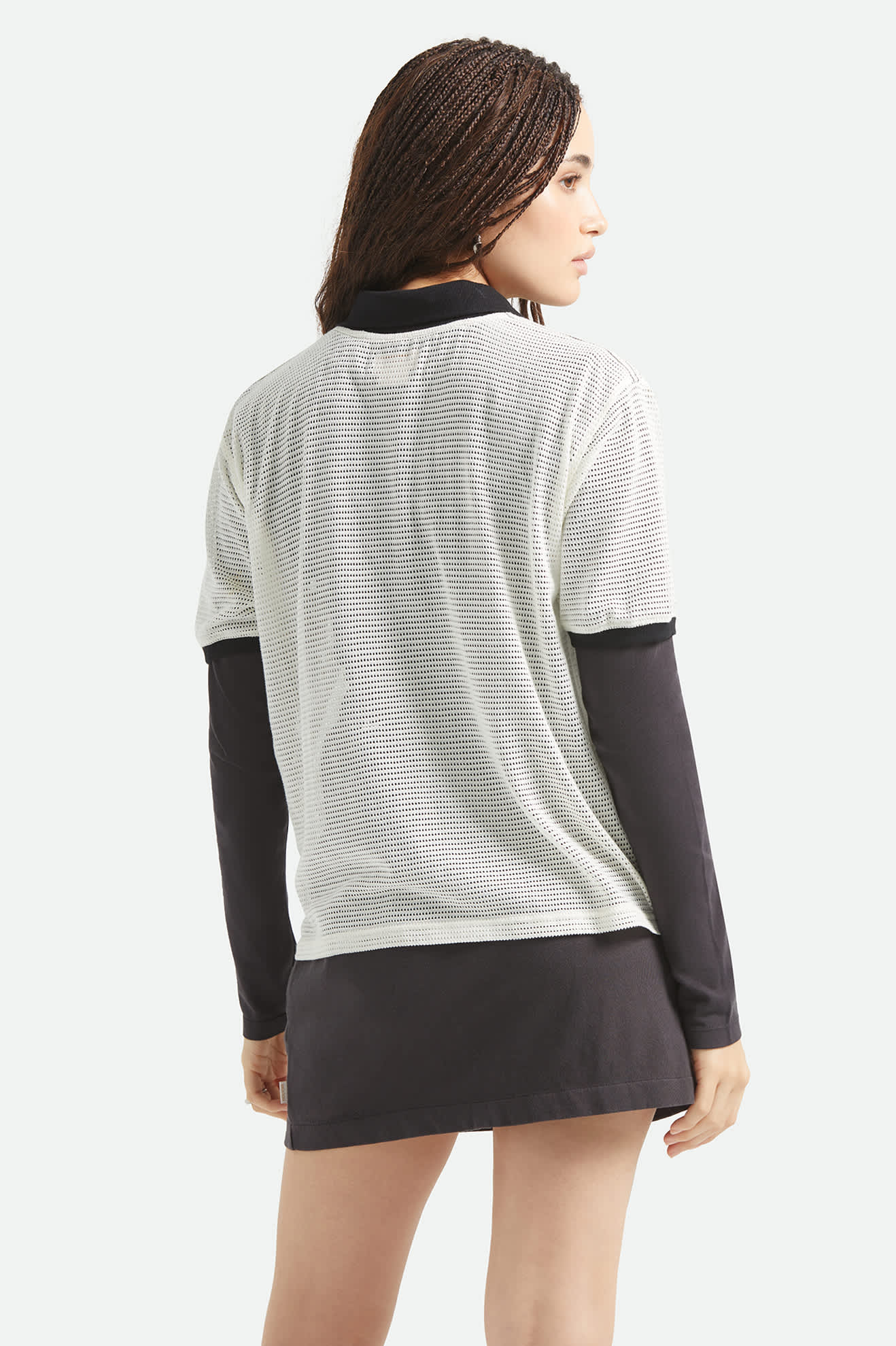 brixton-varsity-t-shirt-off-white-black-relaxed image 5