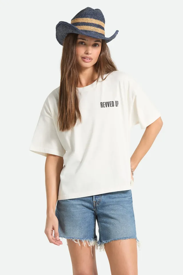 brixton-revved-up-boxy-crew-t-shirt-off-white-print image 1