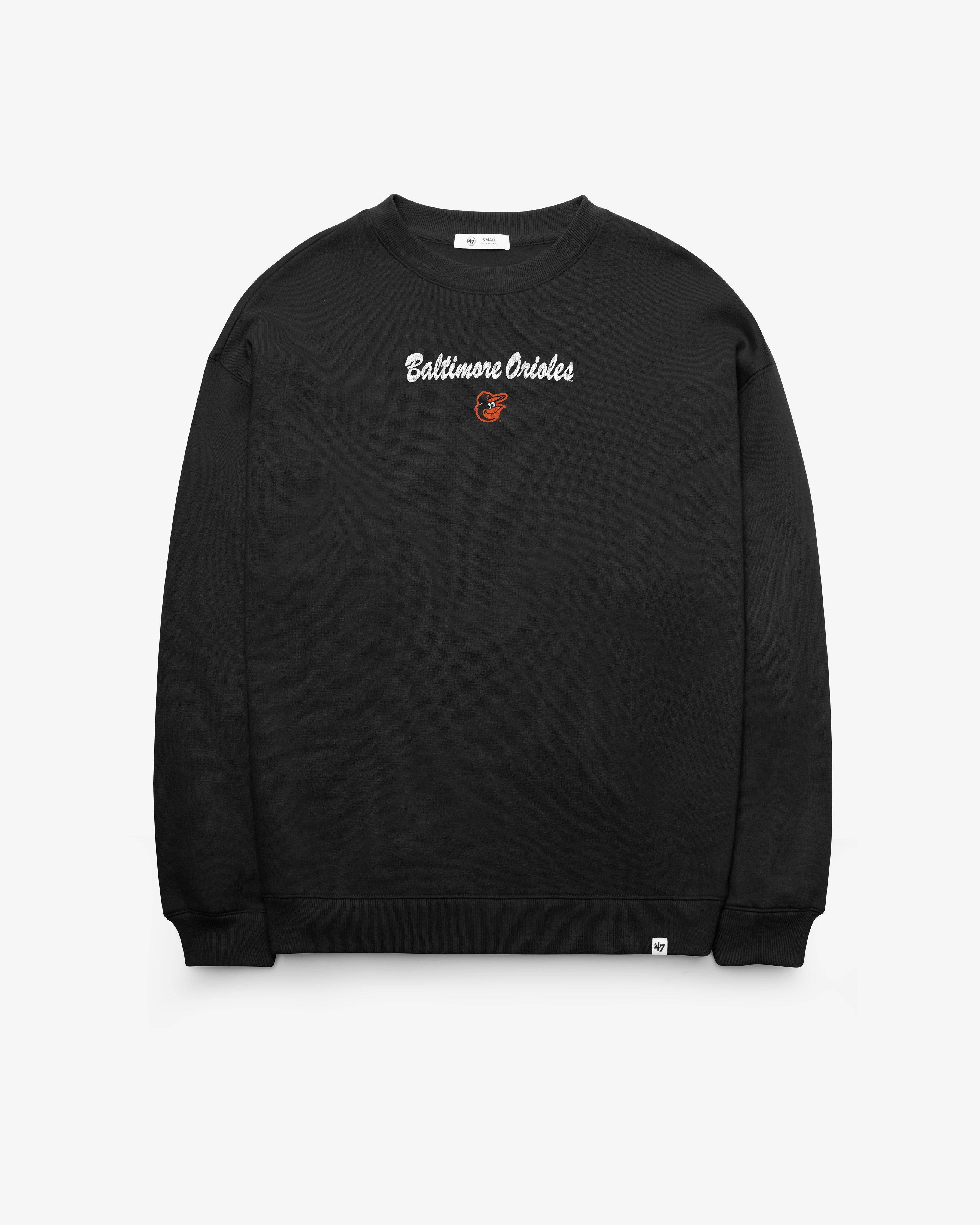 47-brand-headline-crew-baltimore-orioles-sweatshirt-schwarz-damen image 2