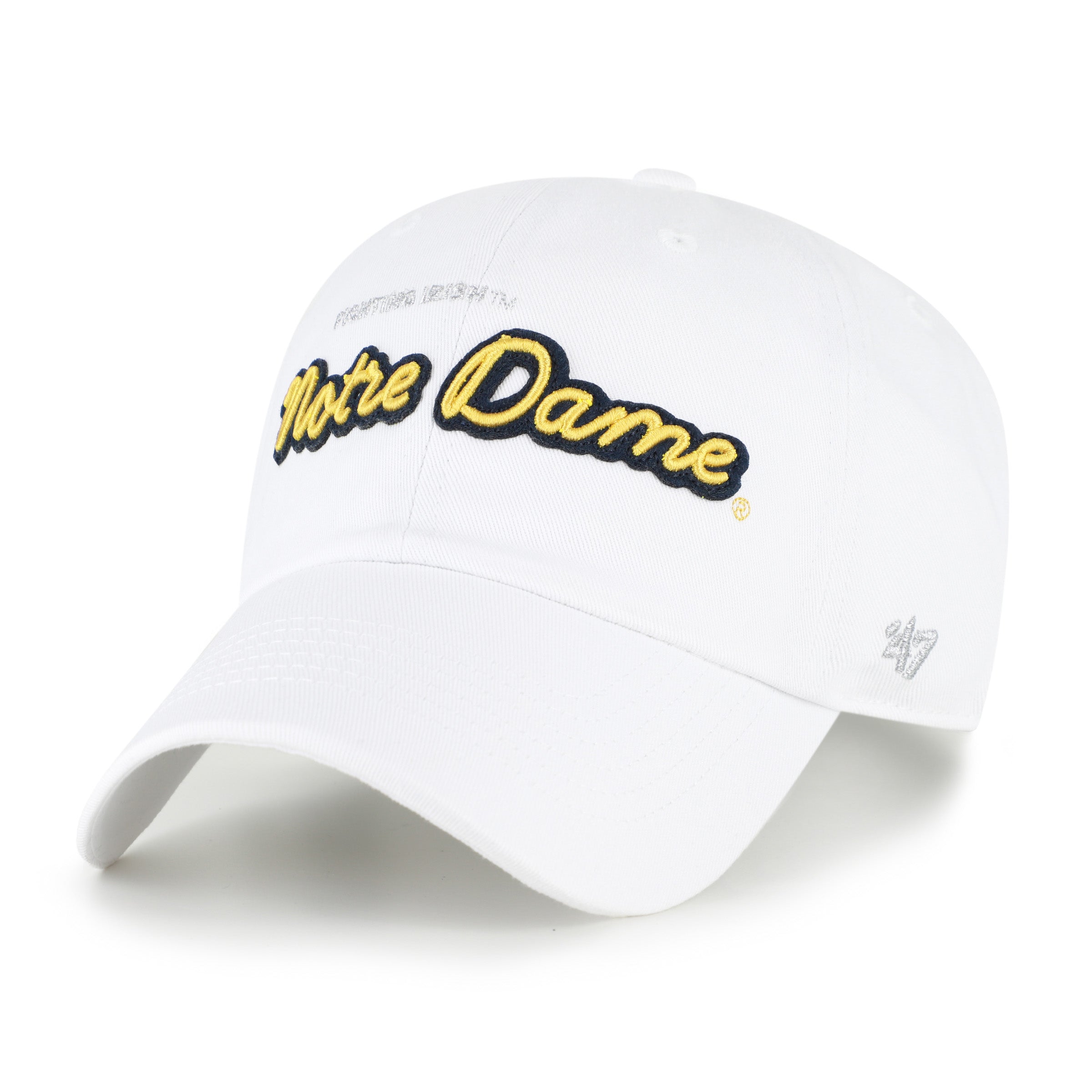 47-brand-clean-up-notre-dame-trendy-script-cap-wei-strapback image 1