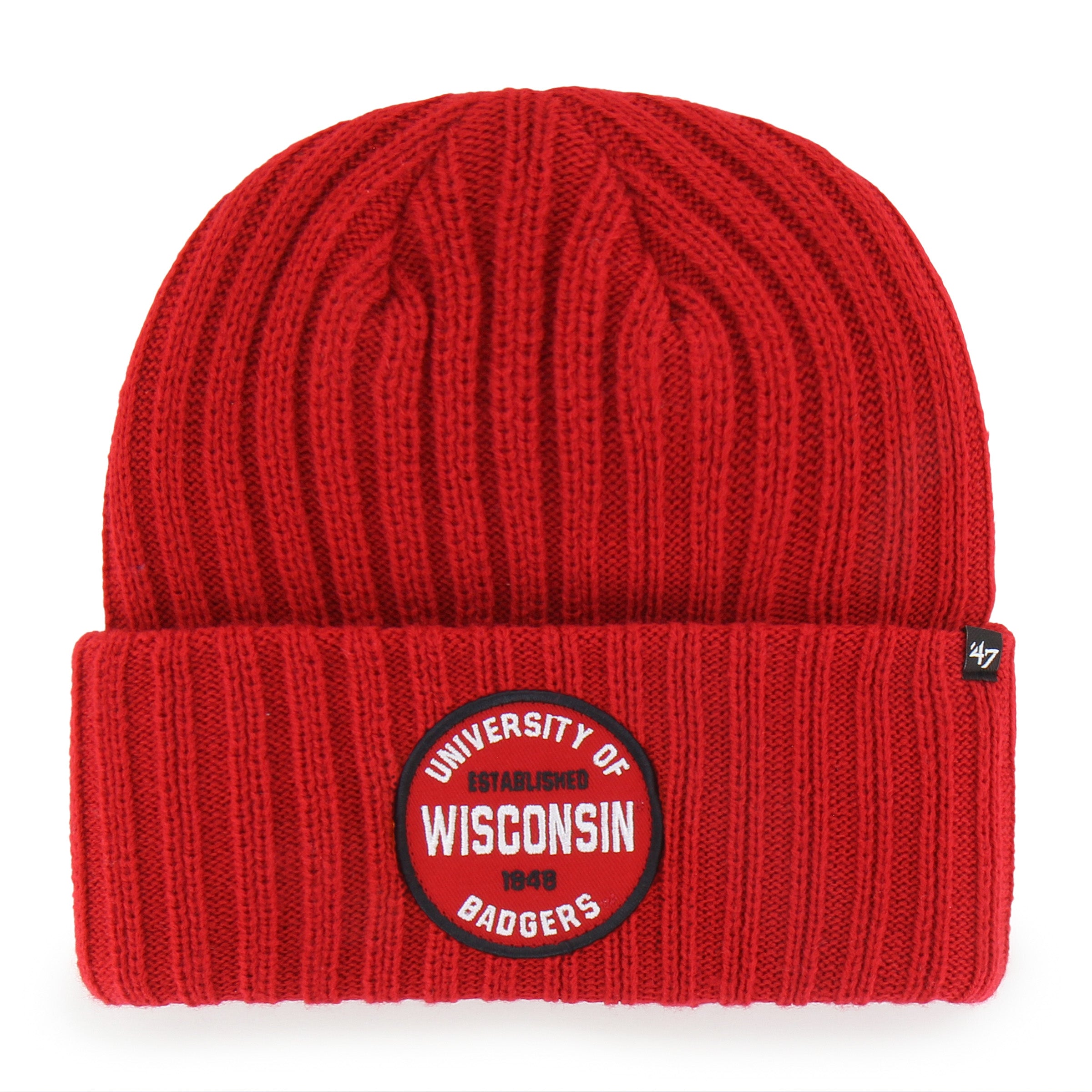47-wisconsin-badgers-cuff-knit-beanie-rot image 1
