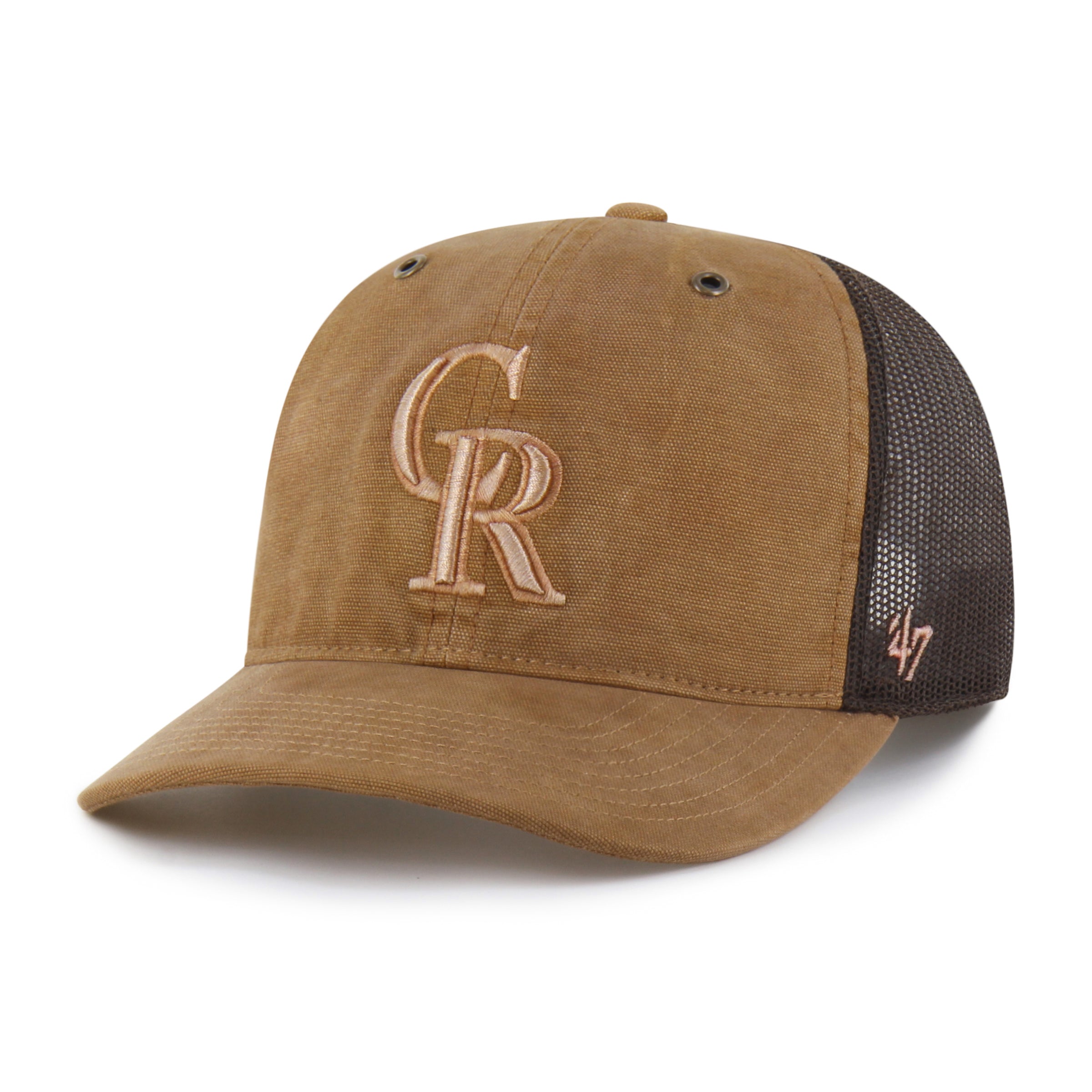 47-brand-47-trucker-cap-colorado-rockies-braun-snapback image 4