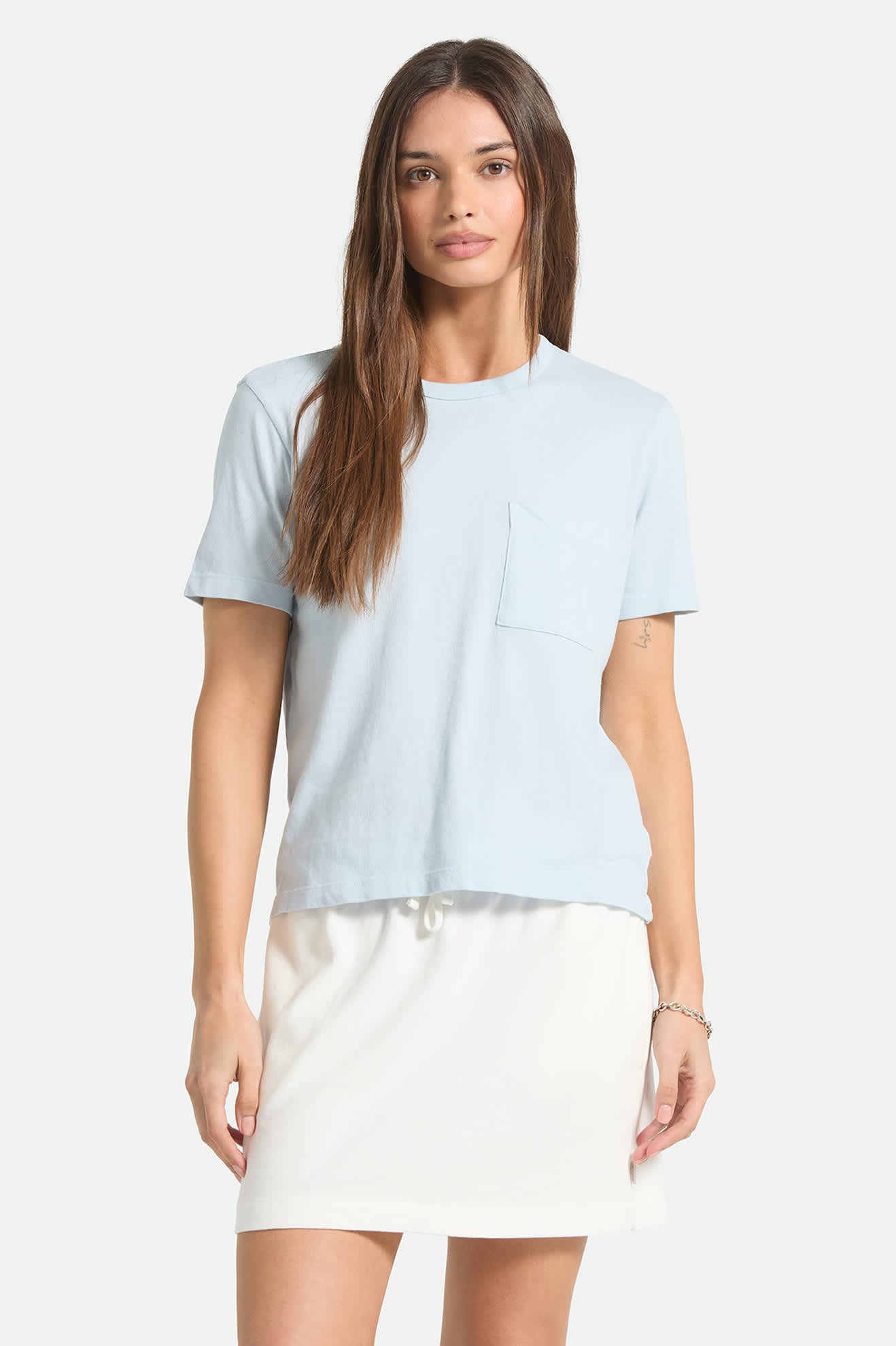 brixton-carefree-perfect-t-shirt-blue-aura-bio-baumwolle image 1