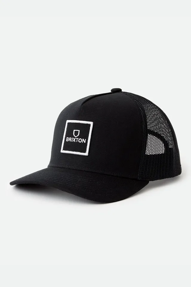brixton-alpha-block-netplus-trucker-cap-schwarz image 1