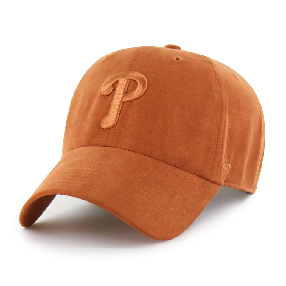 47-clean-up-philadelphia-phillies-cap-orange-osf-suede image 1