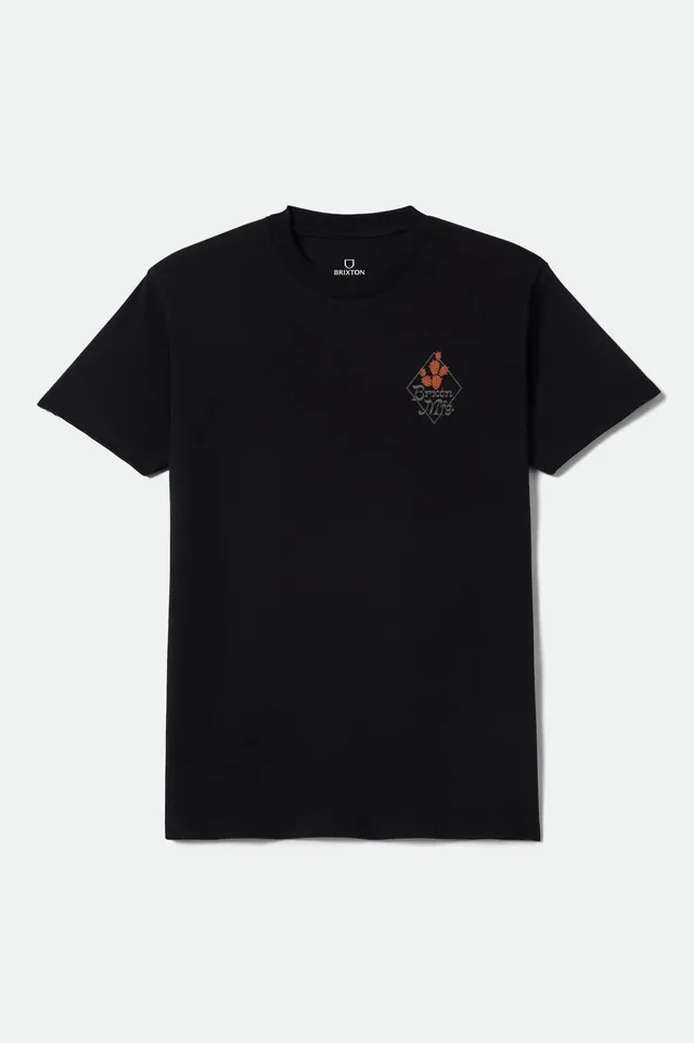 brixton-steady-standard-t-shirt-schwarz-baumwolle-print image 1