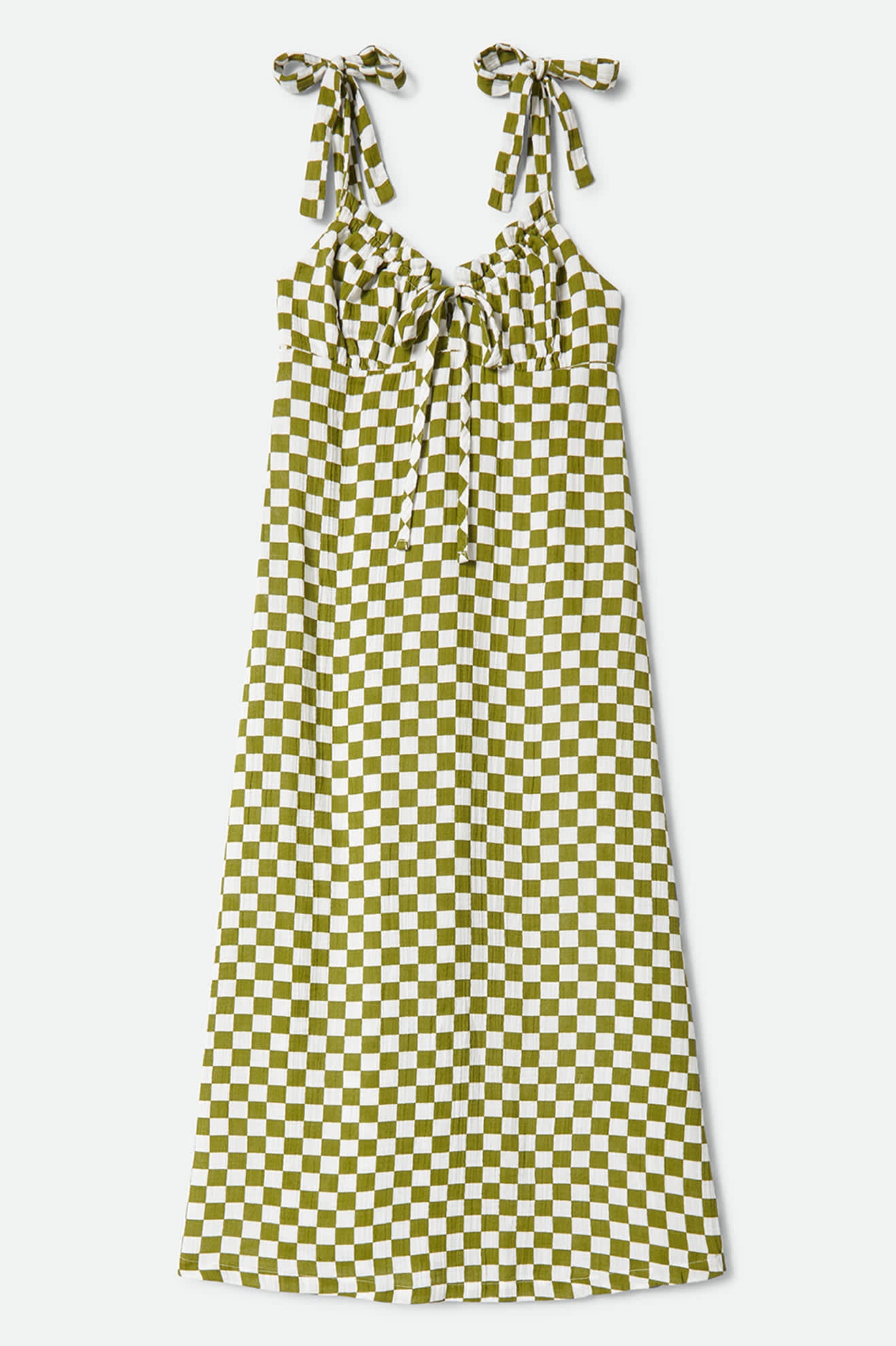 brixton-the-tie-dress-kleid-sublime-green-checkerboard image 2