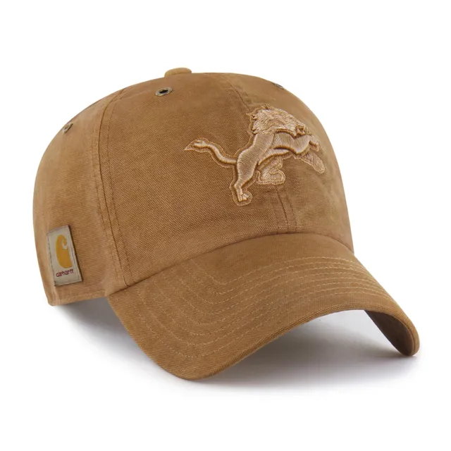 47-brand-detroit-lions-carhartt-dyed-clean-up-cap-carhartt-brown image 1