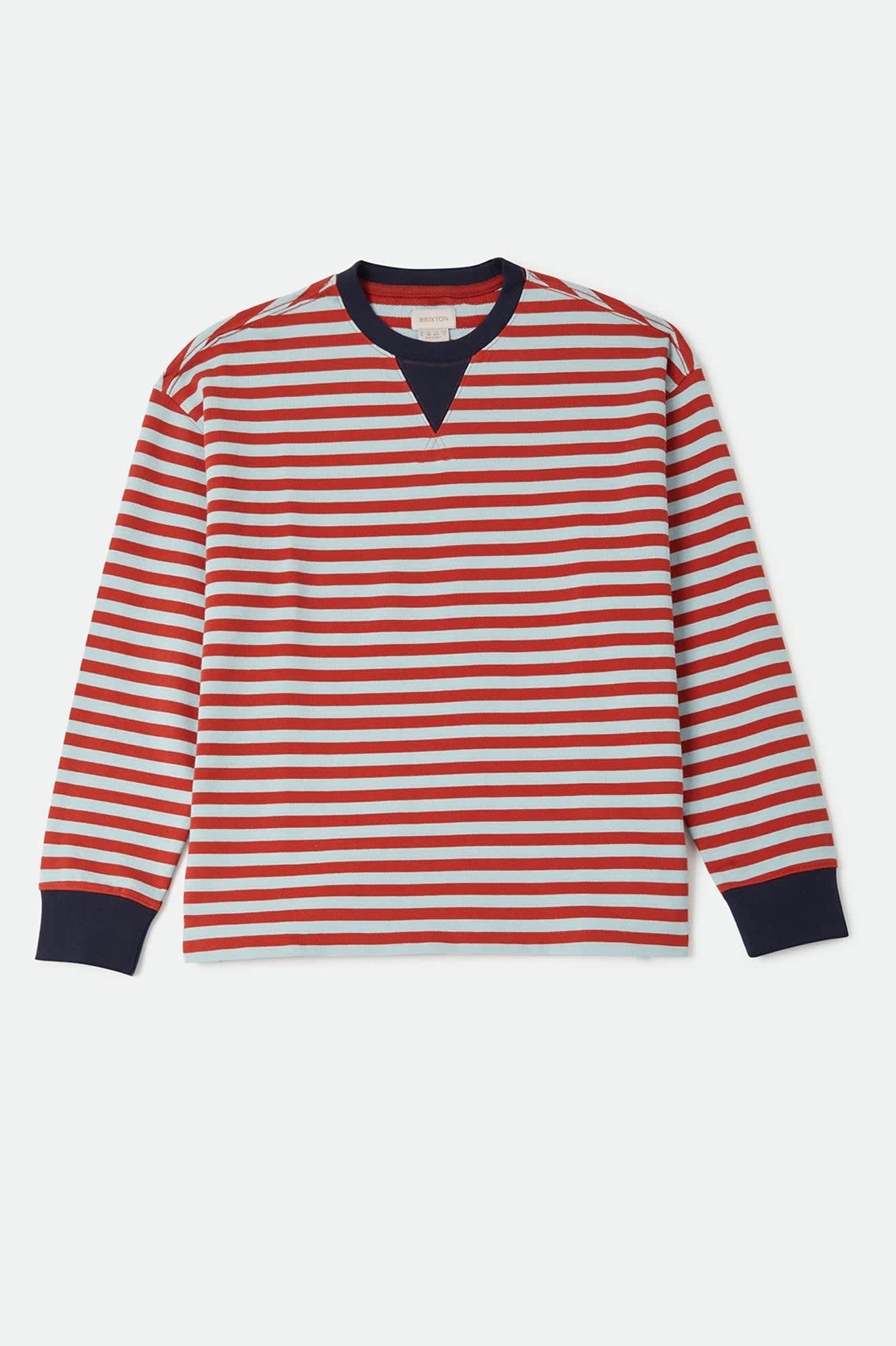 brixton-retro-rugby-polo-damen-gr-n-mit-langarm image 2