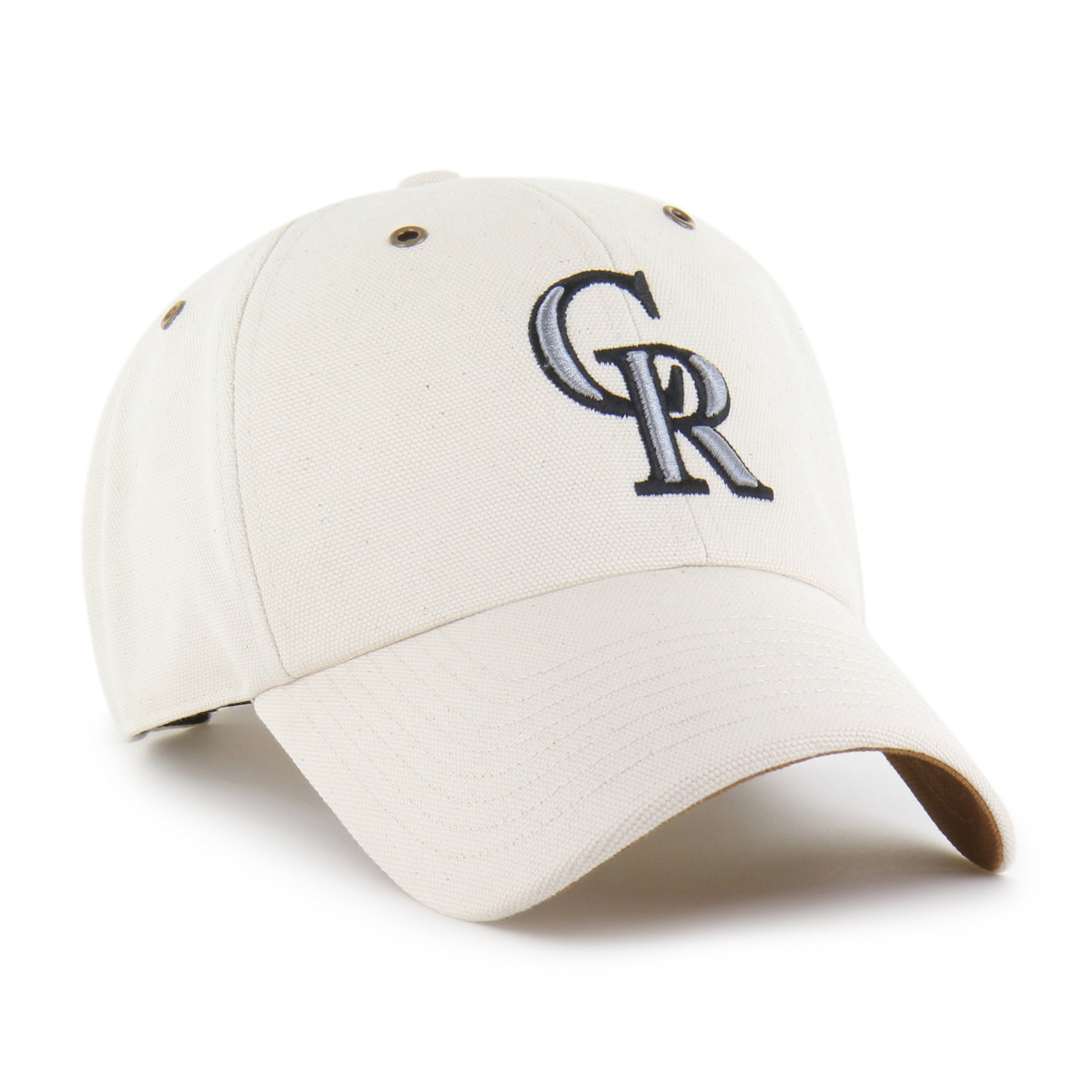 47-clean-up-colorado-rockies-cap-natural-mlb-dad-cap image 4