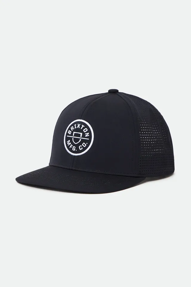 brixton-crest-netplus-utility-snapback-schwarz-recycelt image 1