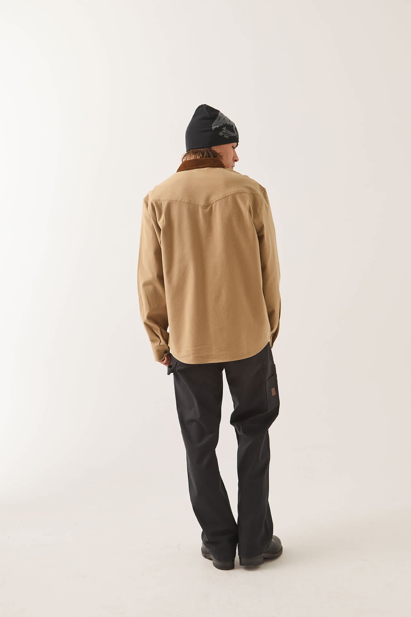 brixton-bowery-builders-ranch-flanellhemd-khaki-braun image 4