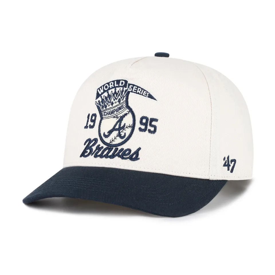 47-hitch-atlanta-braves-cooperstown-crown-ball-cap-natural image 1