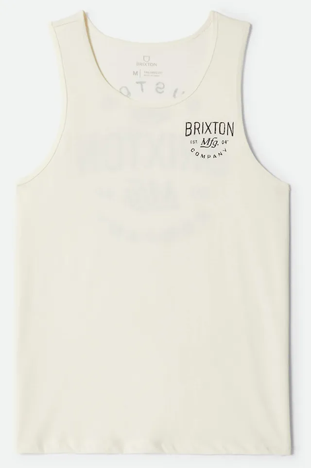 brixton-fremont-tank-top-off-white-baumwolle-herren image 1