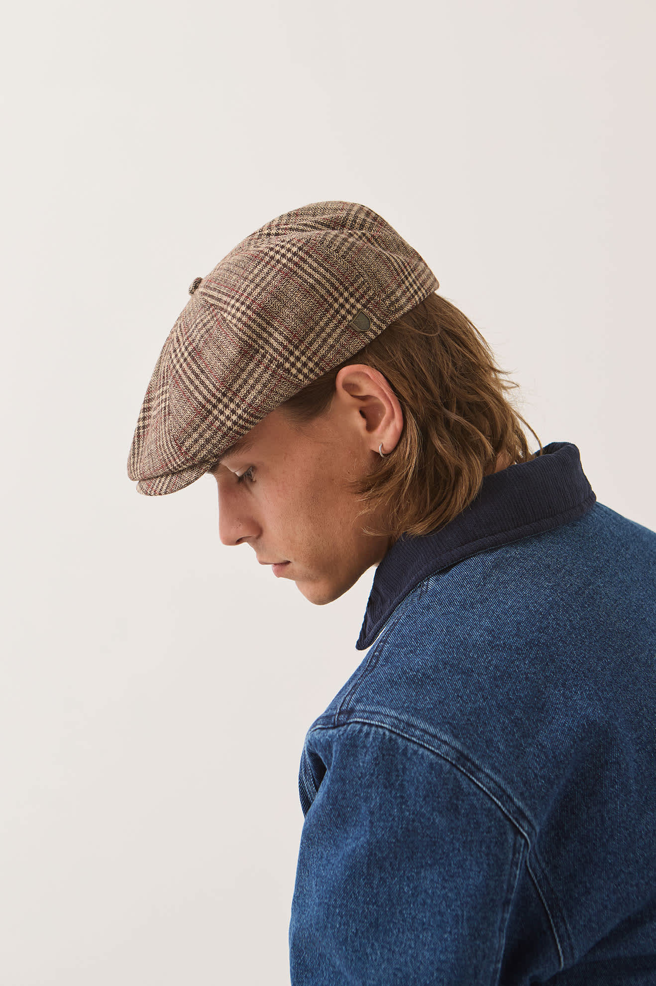 brixton-brood-newsboy-schieberm-tze-brown-tan-red-plaid image 5