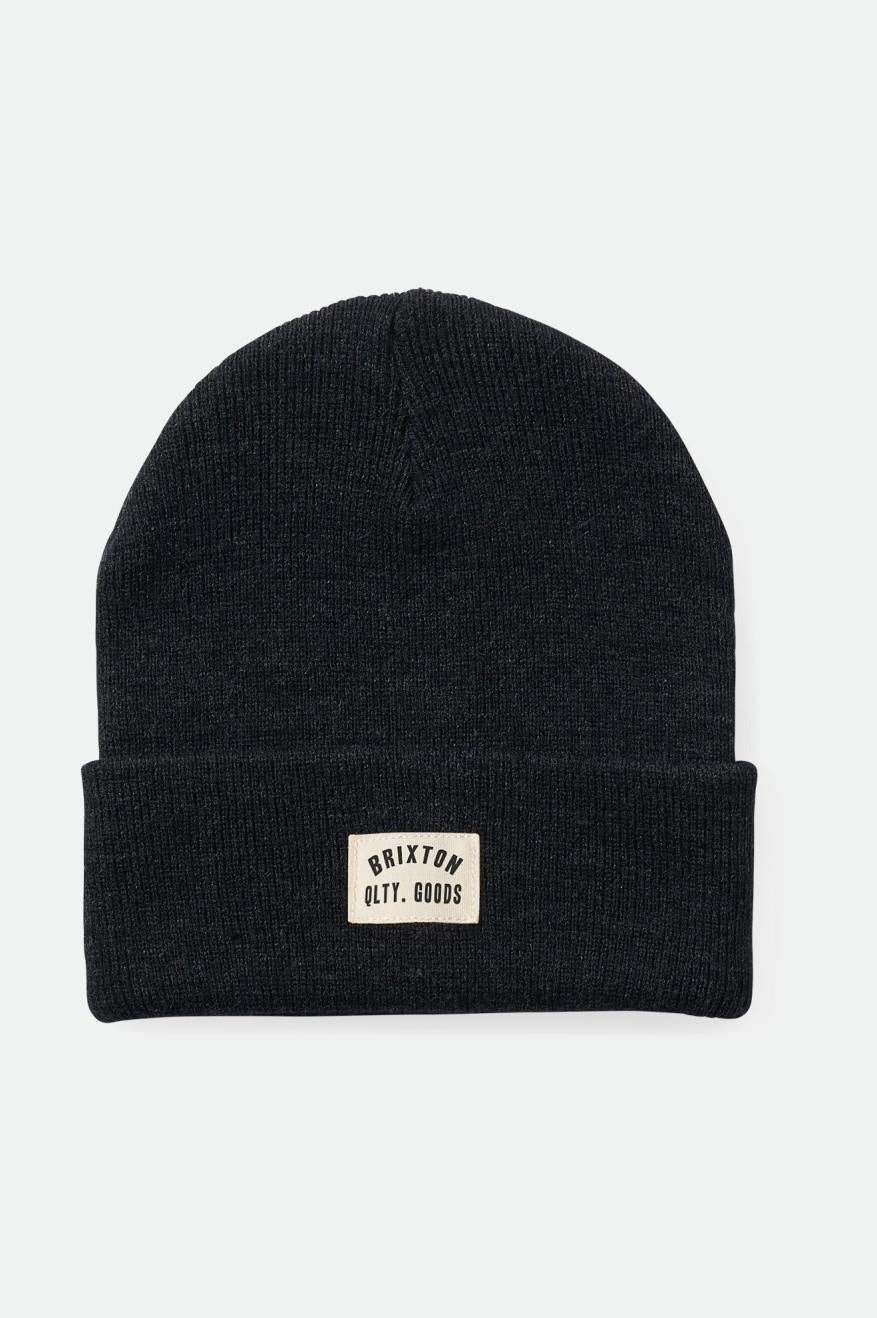 brixton-woodburn-watch-cap-beanie-washed-black image 1