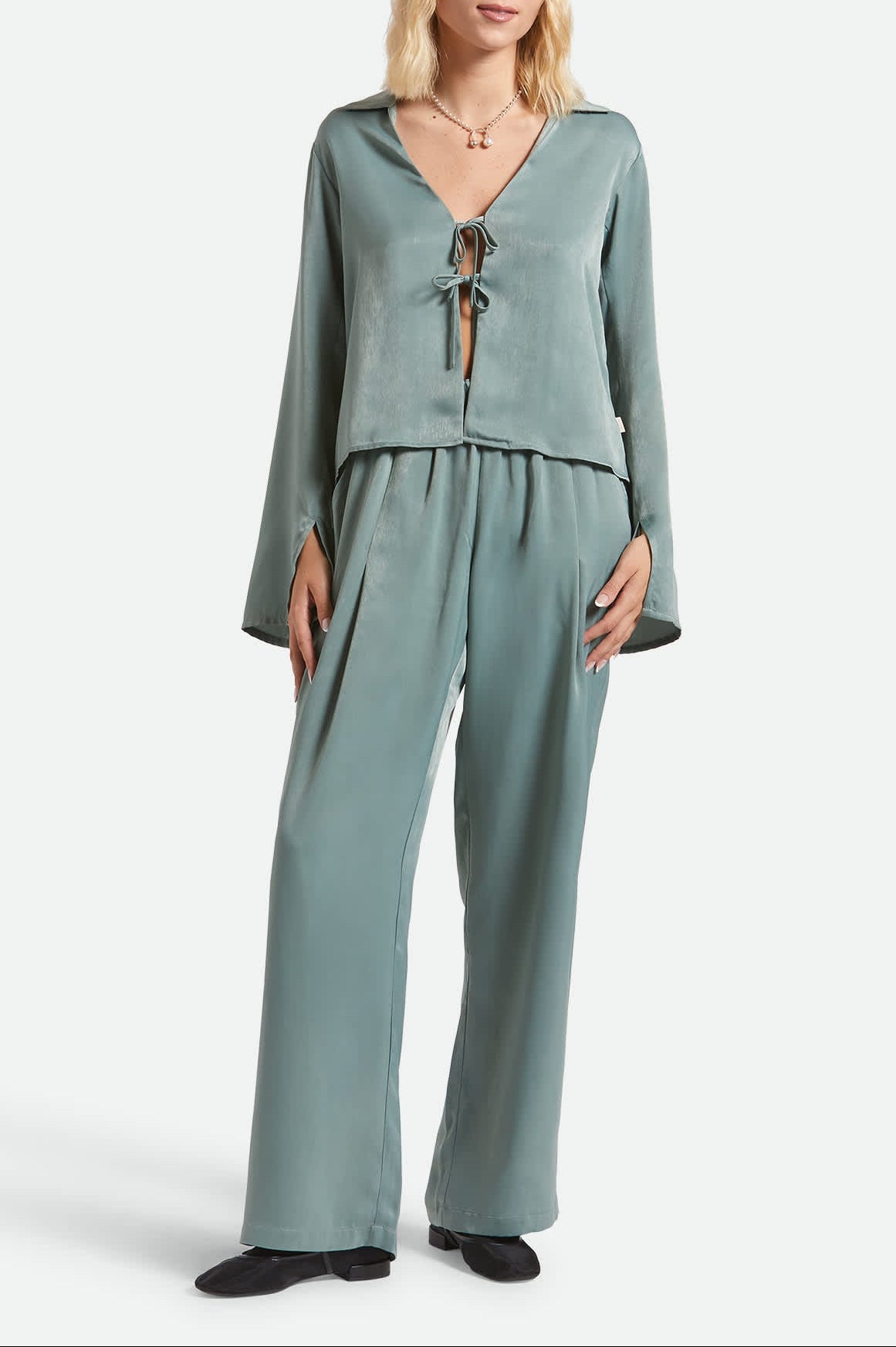 brixton-soho-silky-top-damen-top-blue-green-shine image 5