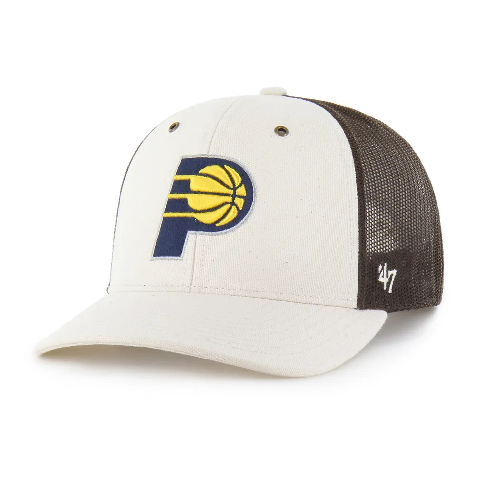 47-indiana-pacers-carhartt-undyed-trucker-cap-natural image 1