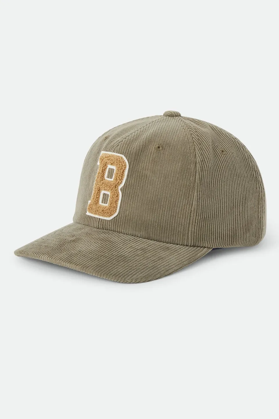 brixton-big-b-adjustable-hat-cord-dark-olive-corduroy image 1