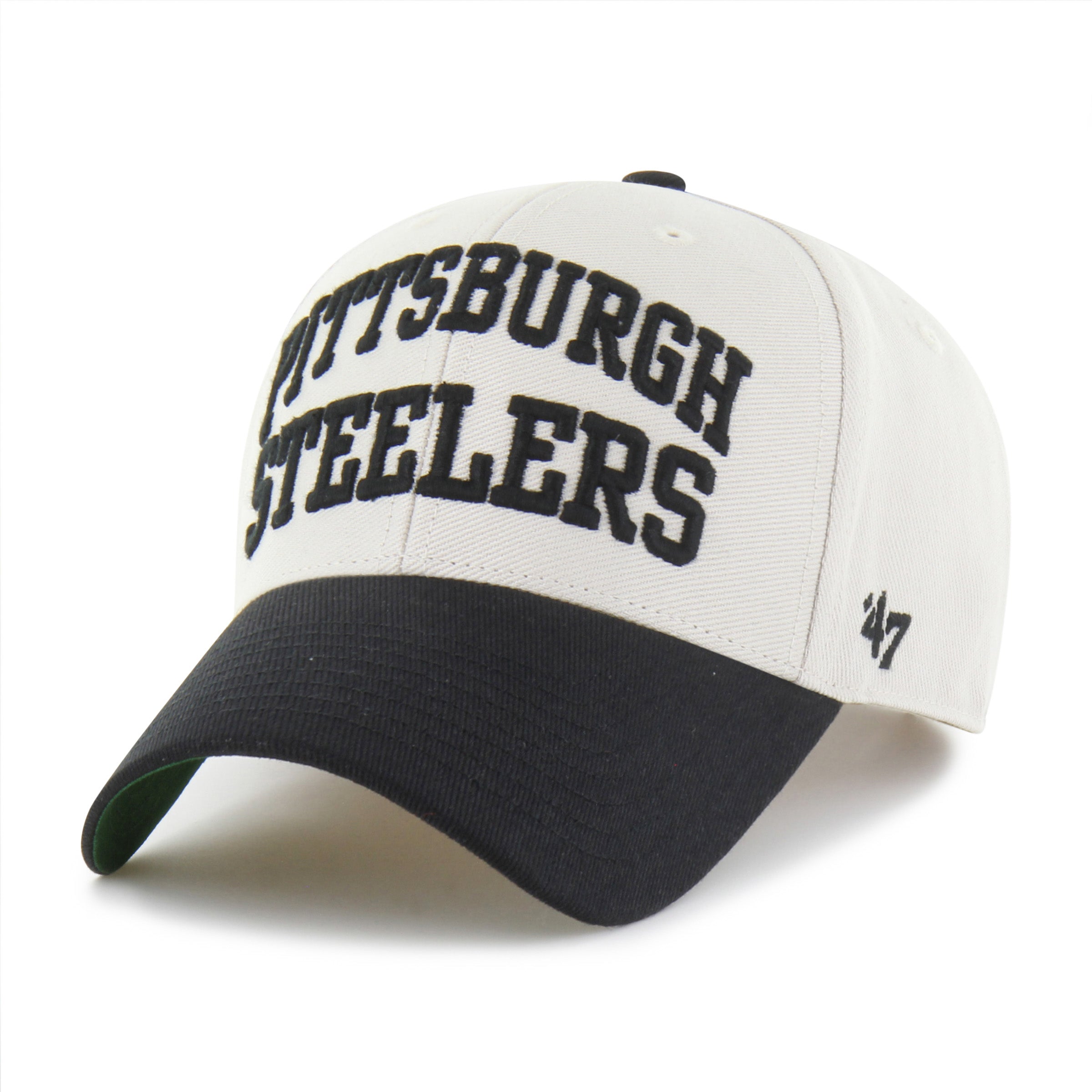 47-brand-mvp-pittsburgh-steelers-broke-line-loop-cap-bone image 1