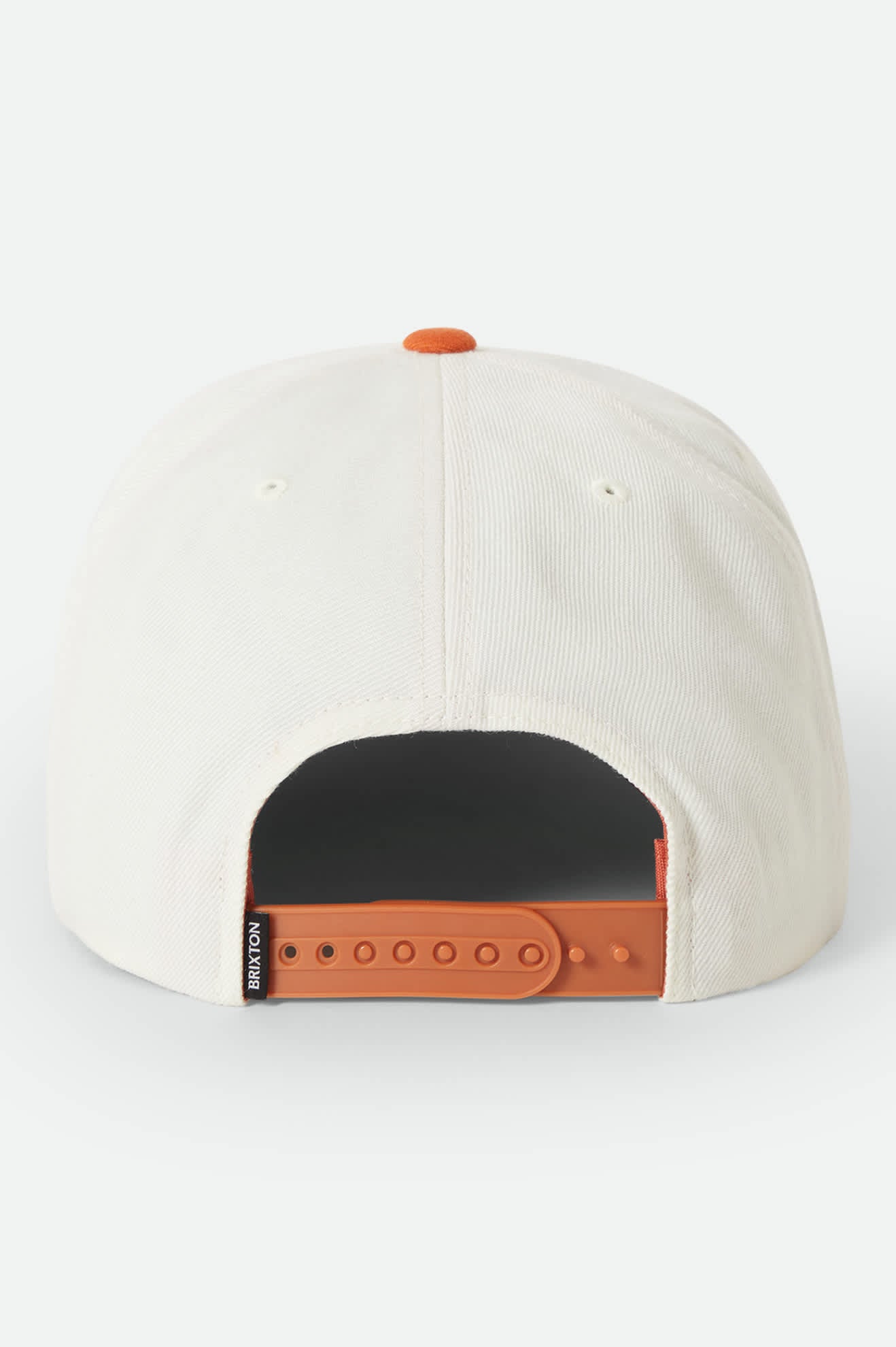 brixton-oath-iii-snapback-cap-off-white-burnt-orange image 2