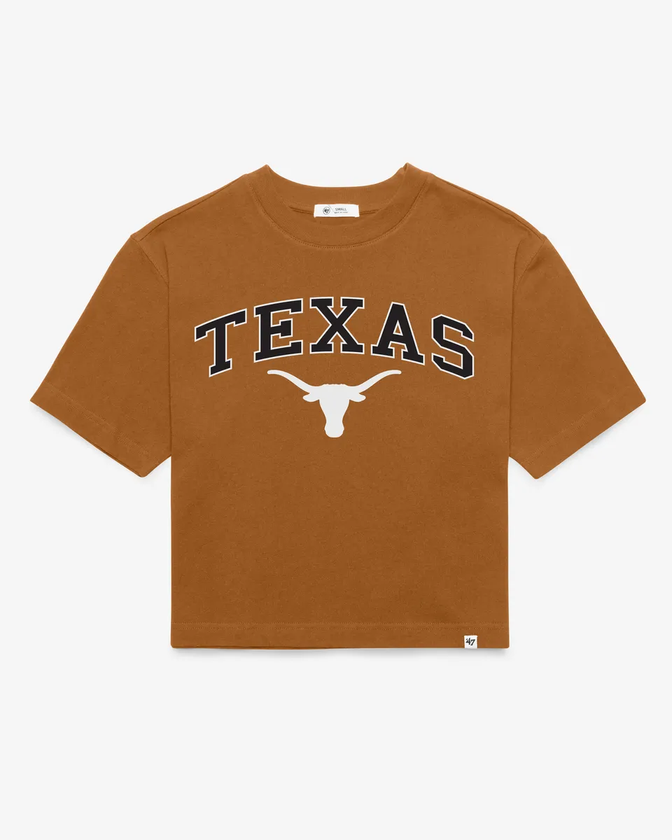 47-reed-city-texas-longhorns-t-shirt-damen-orange-cropped image 1