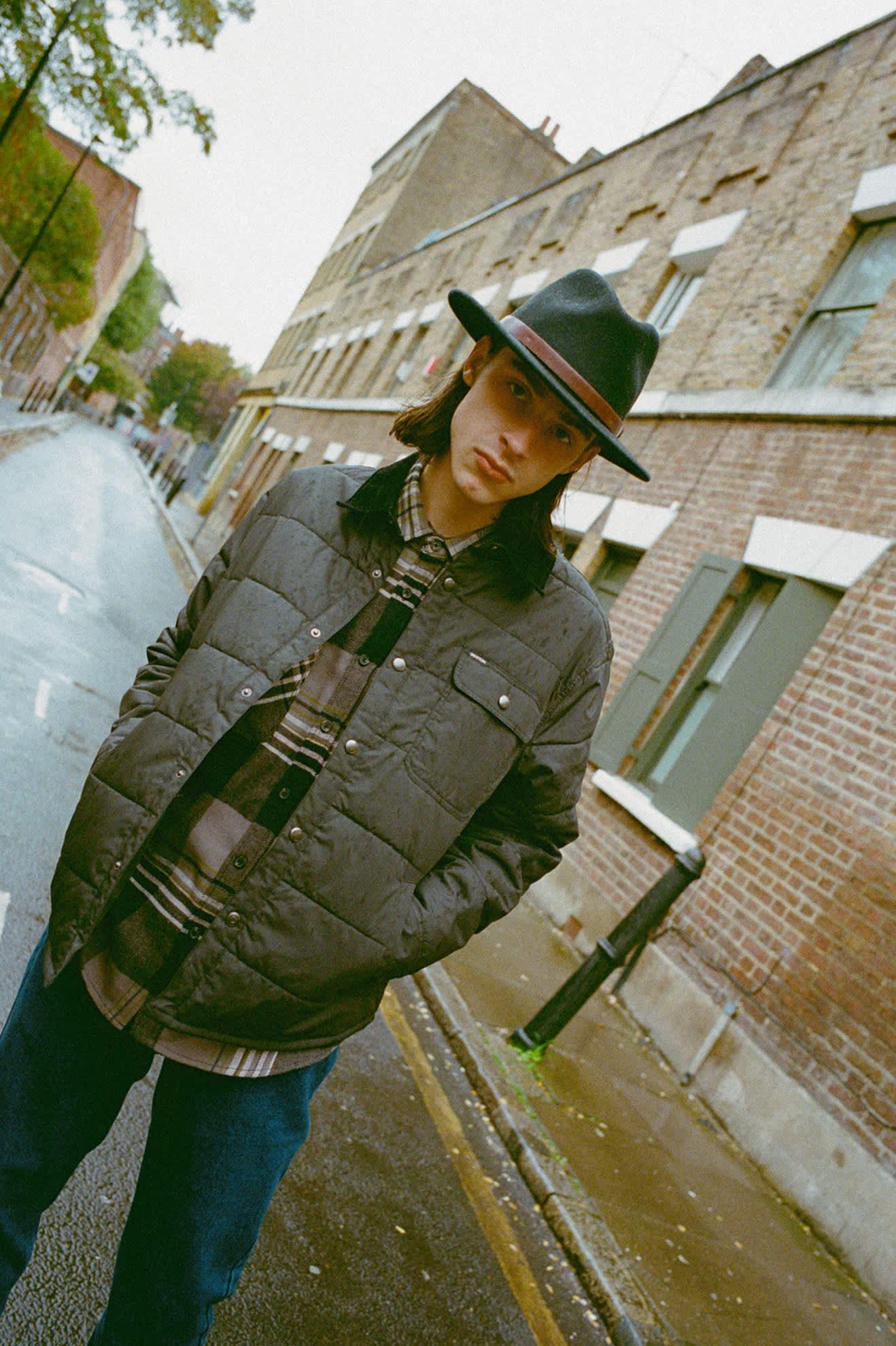 brixton-messer-fedora-filzhut-schwarz-wollfilz image 2