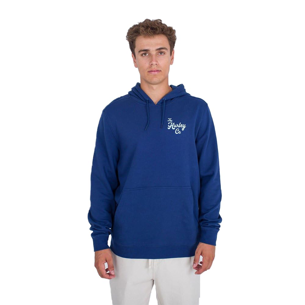 hurley-ukelele-fleece-hoodie-herren-blue-void-l image 1