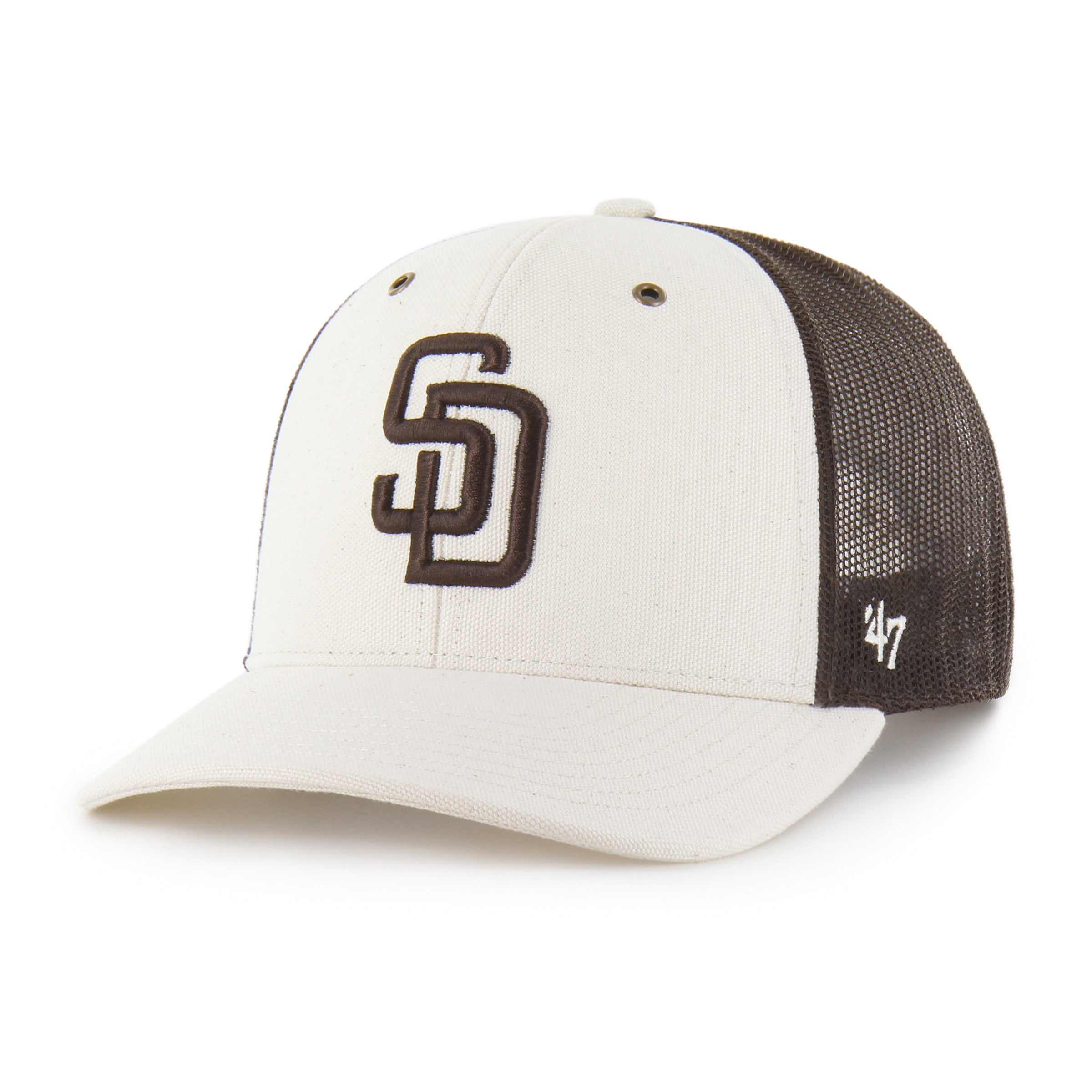 47-trucker-san-diego-padres-carhartt-cap-natural image 1