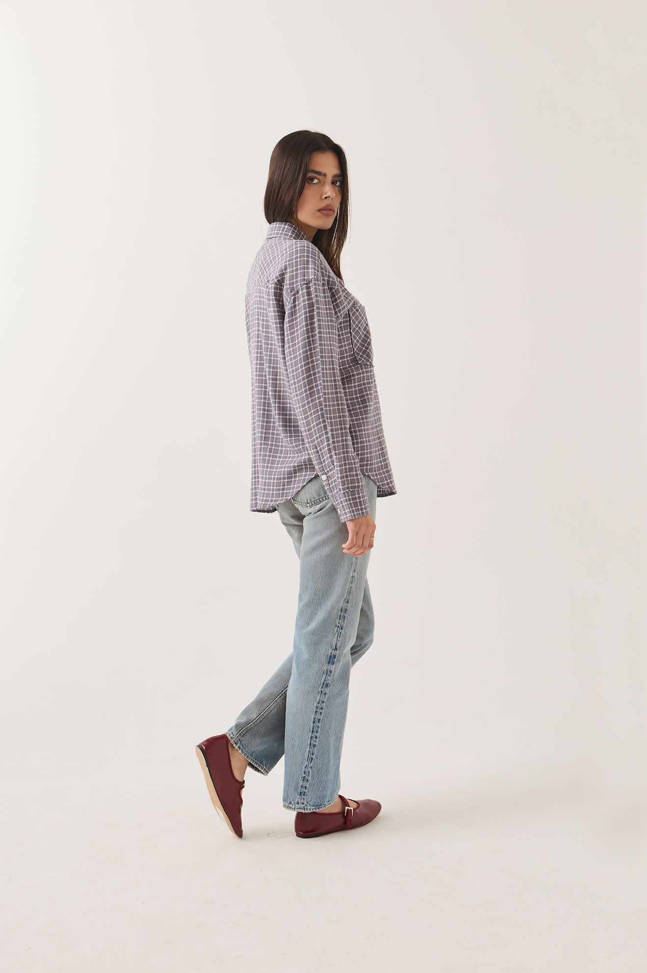 brixton-wayne-damen-hemd-soft-navy-plaid-karo image 3