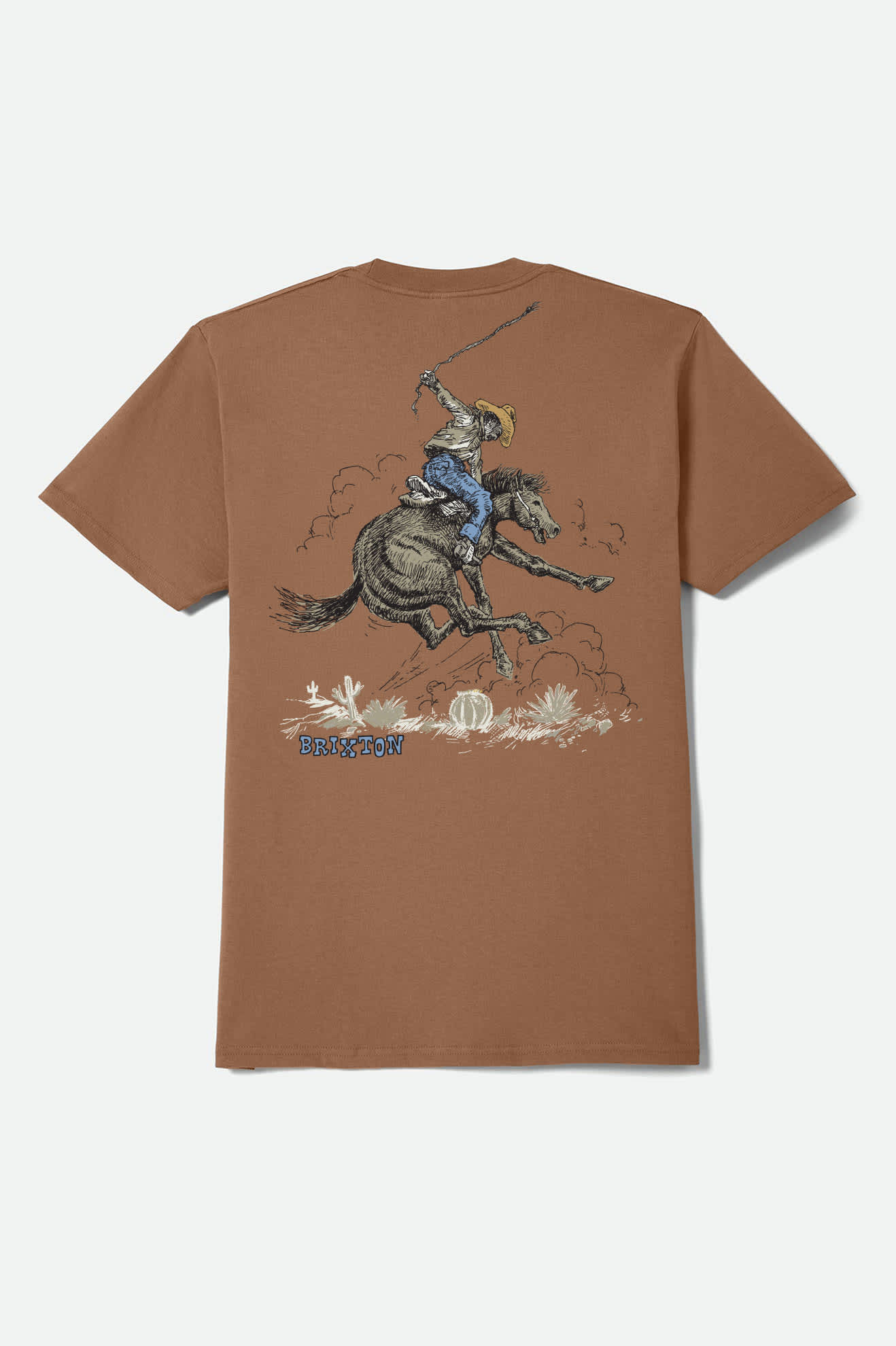 brixton-stirrup-standard-t-shirt-brown-sugar-western image 2
