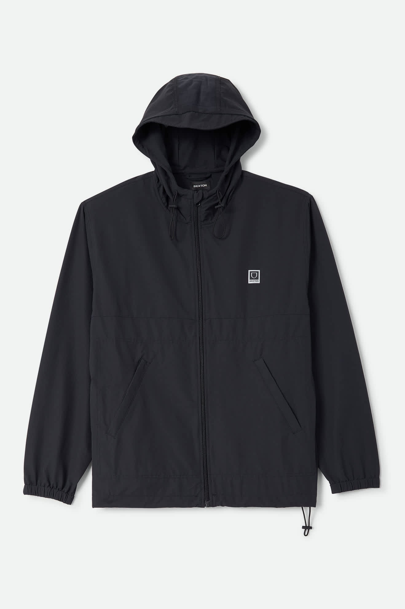 brixton-journey-zip-jacket-jacke-schwarz-ripstop-kapuze image 3
