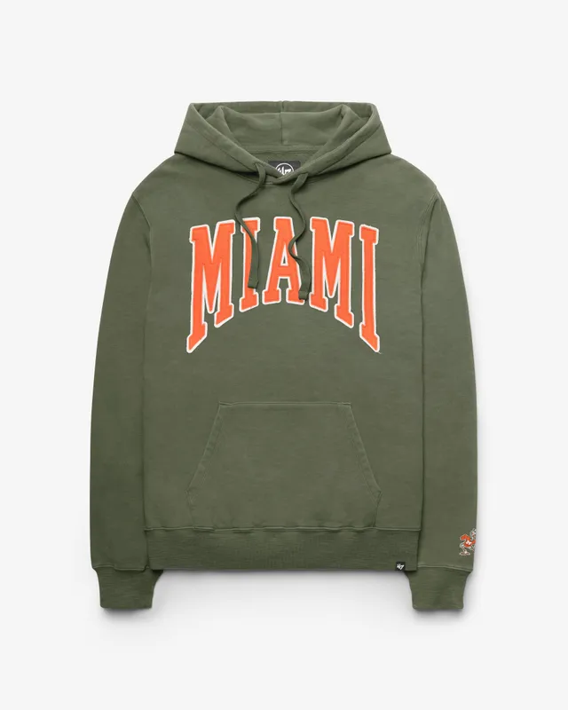 47-headline-crew-miami-hurricanes-hoodie-moss-vintage image 1