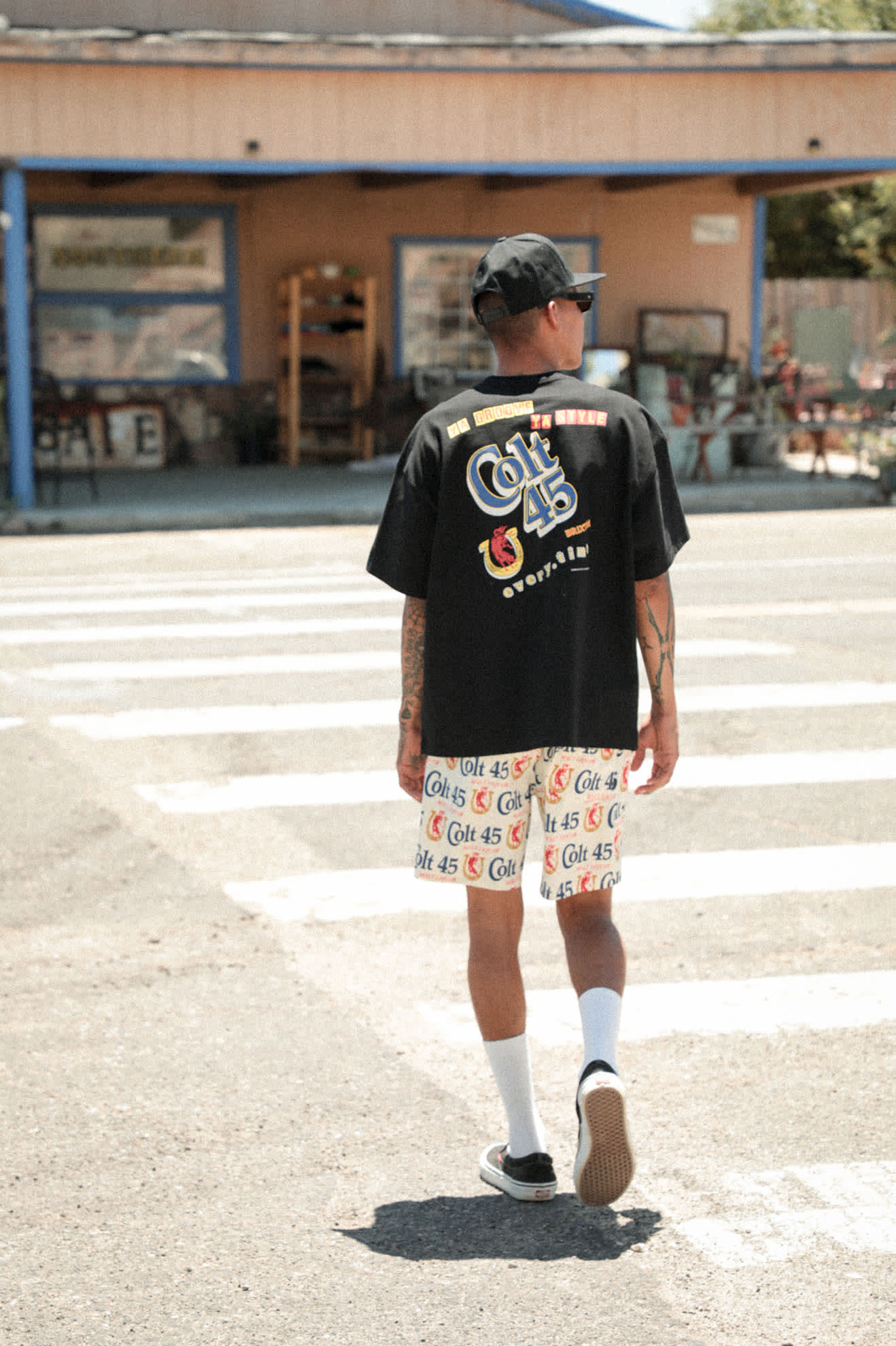 brixton-colt-45-everytime-short-sleeve-oversized-t-shirt-schwarz image 6