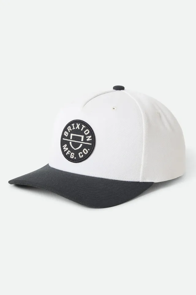 brixton-crest-netplus-snapback-schwarz-weiss-recycelt image 1