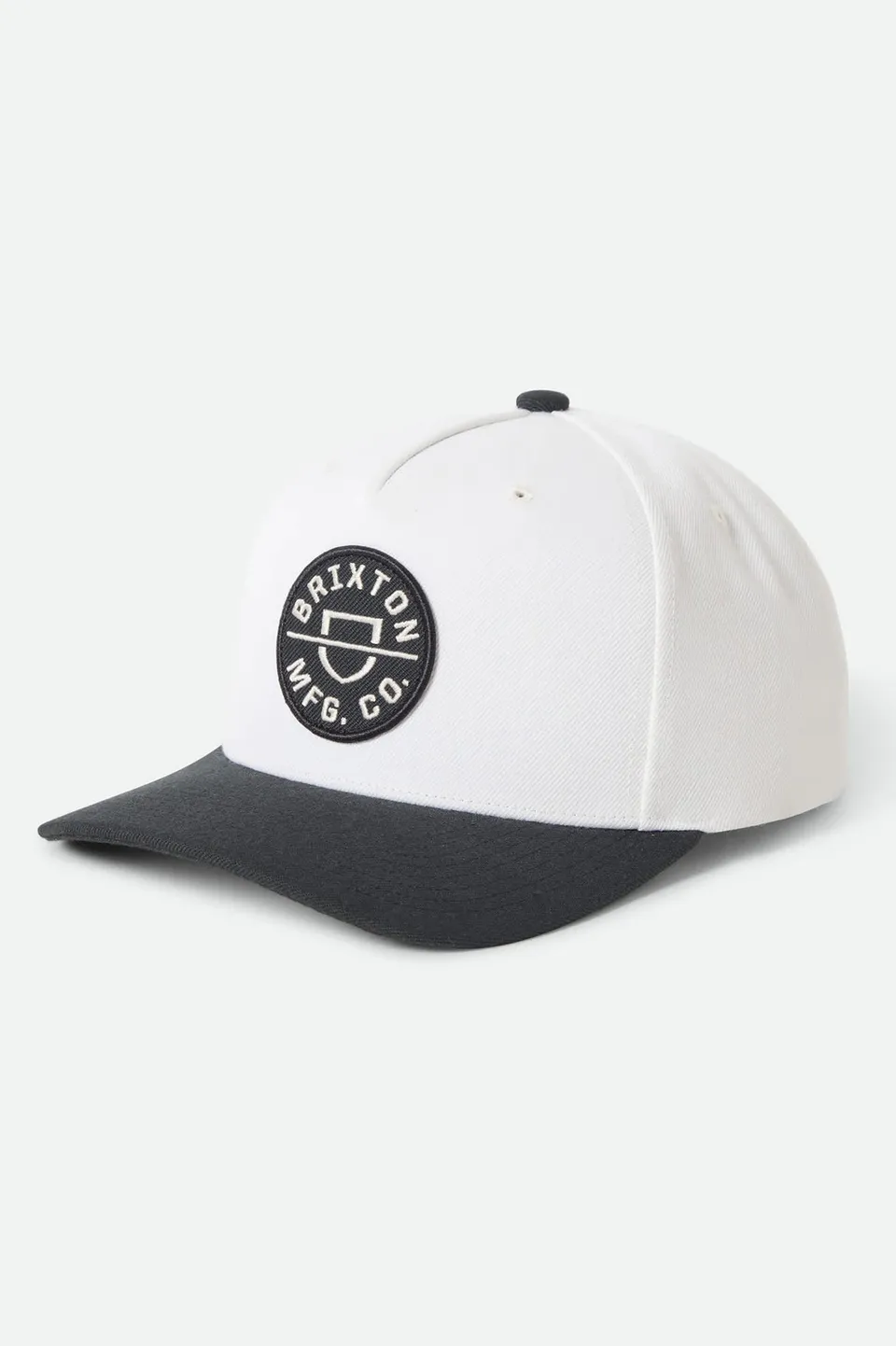 brixton-crest-netplus-snapback-schwarz-weiss-recycelt image 1