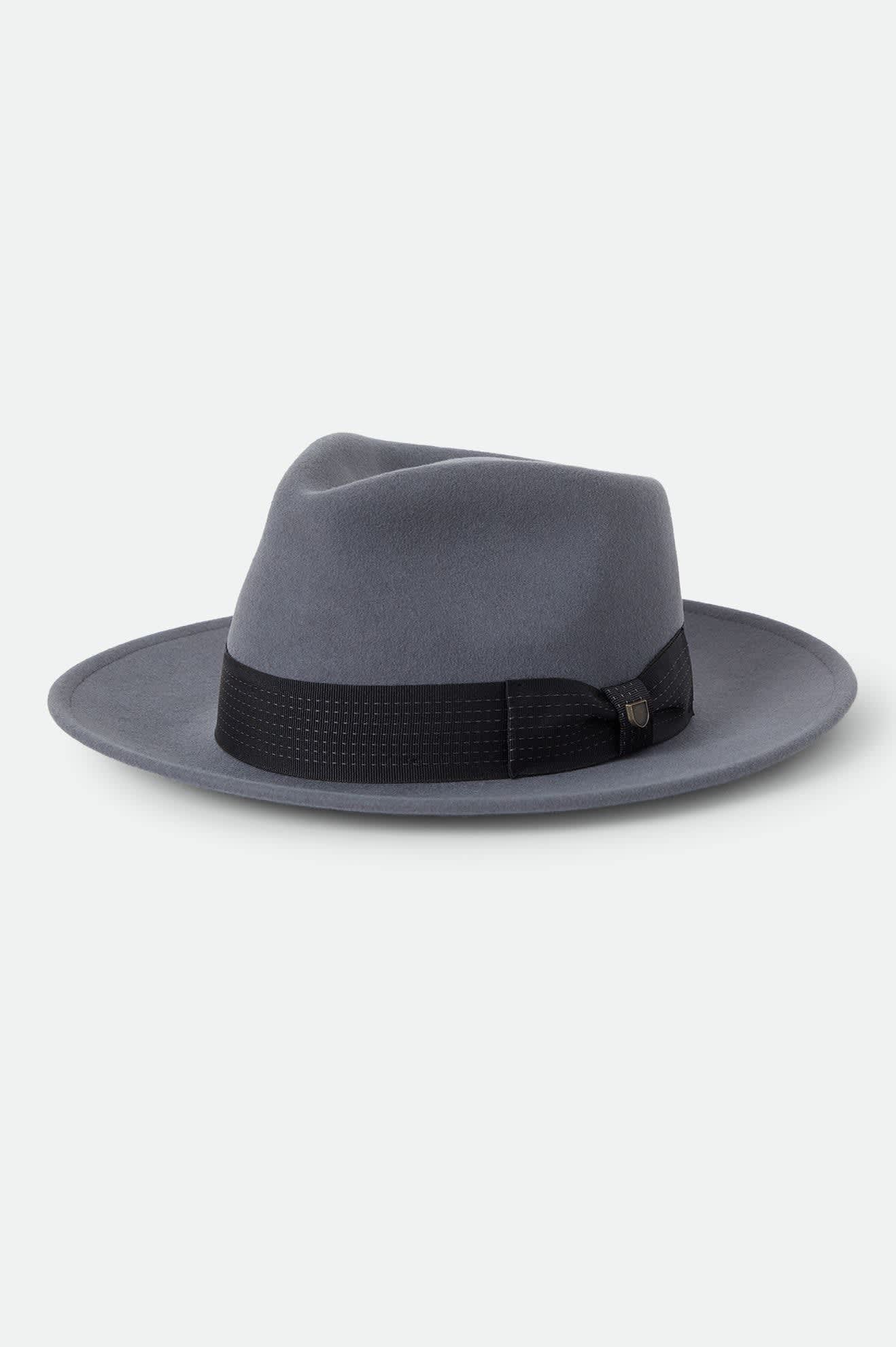 brixton-eames-fedora-future-grey-black-wollfilz image 1