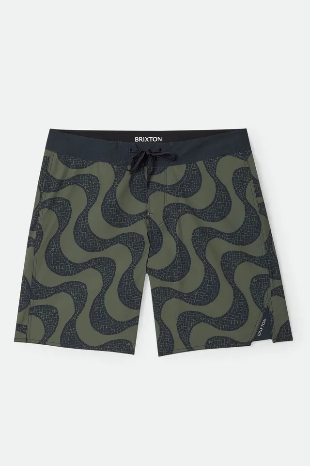 brixton-blitz-boardshort-19-dark-olive-badehose image 1