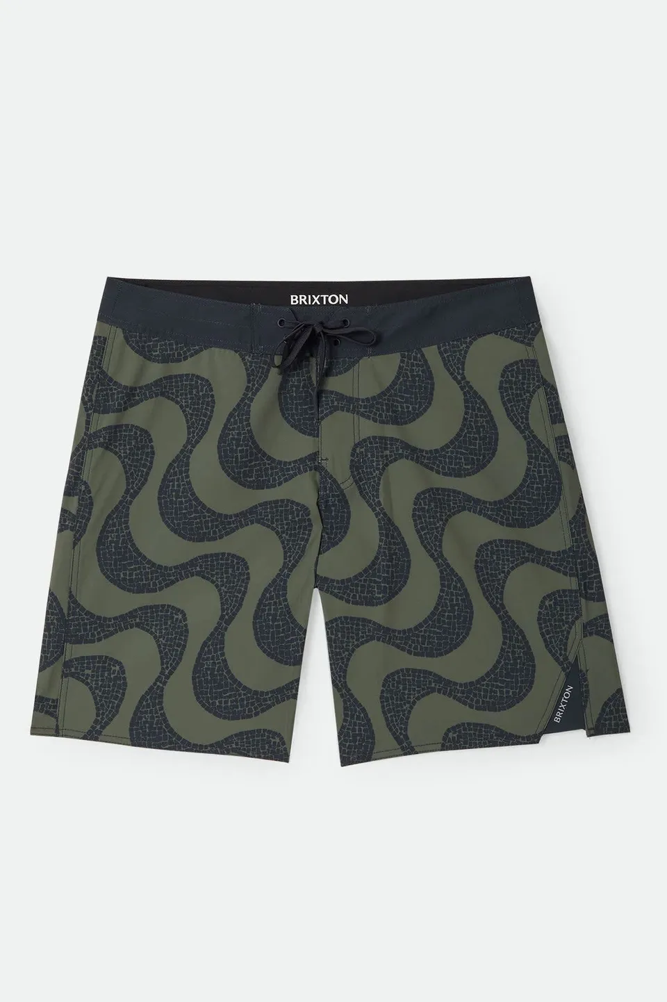 brixton-blitz-boardshort-19-dark-olive-badehose image 1