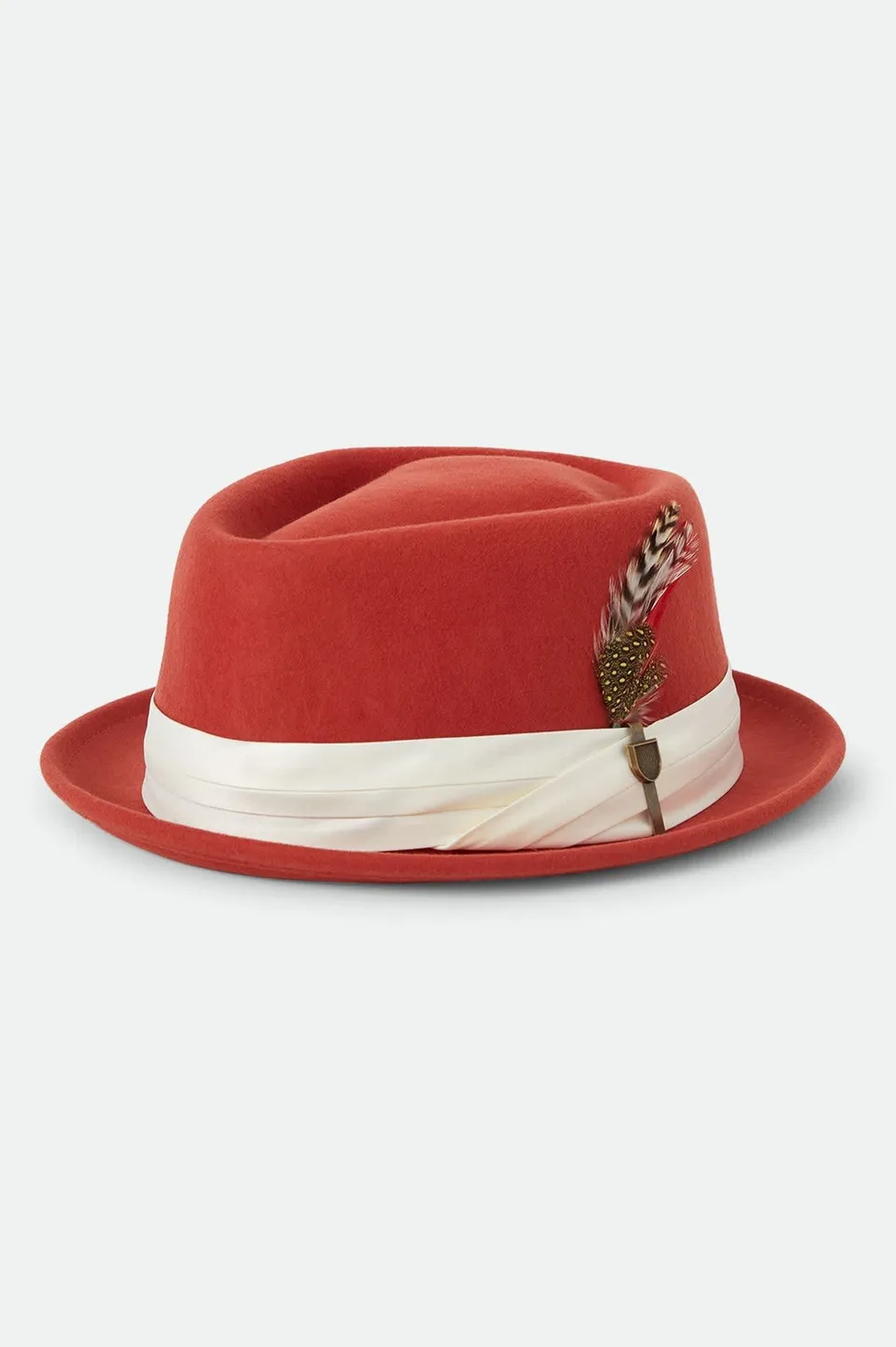 brixton-stout-pork-pie-red-earth-wax-paper-fedora-hut image 1