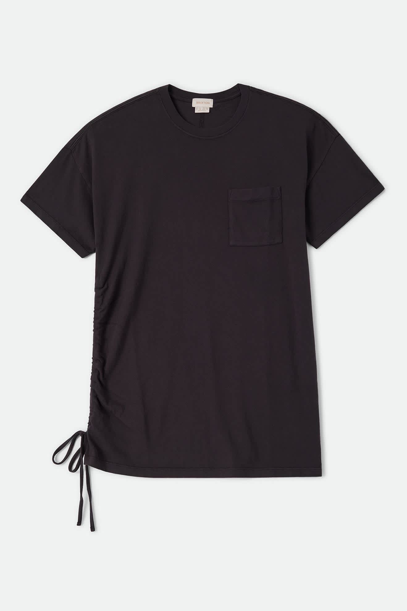brixton-carefree-t-shirt-kleid-schwarz-bio image 2