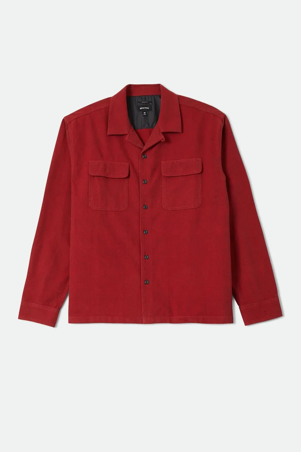 brixton-century-overshirt-rot-schwarz-mikro-karo image 1