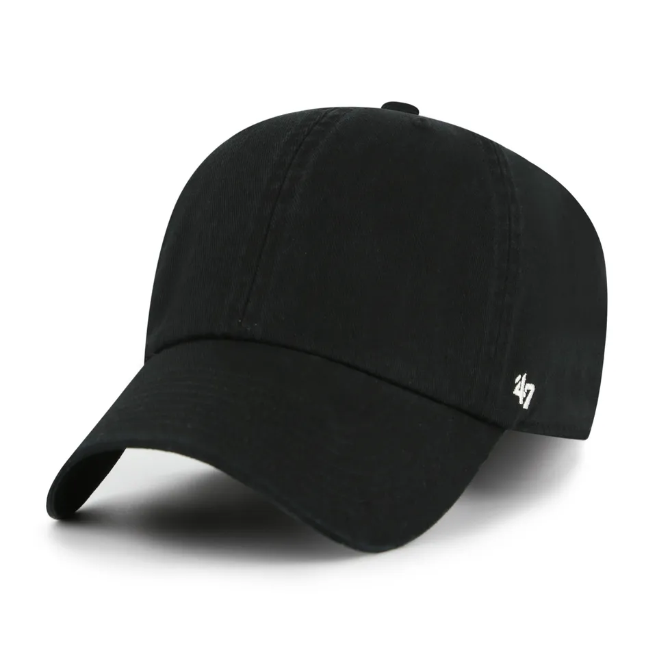 47-basics-clean-up-cap-black-osf-schlicht image 1