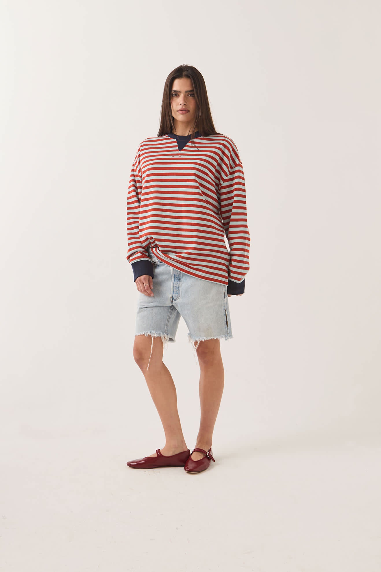 brixton-retro-rugby-polo-damen-gr-n-mit-langarm image 4