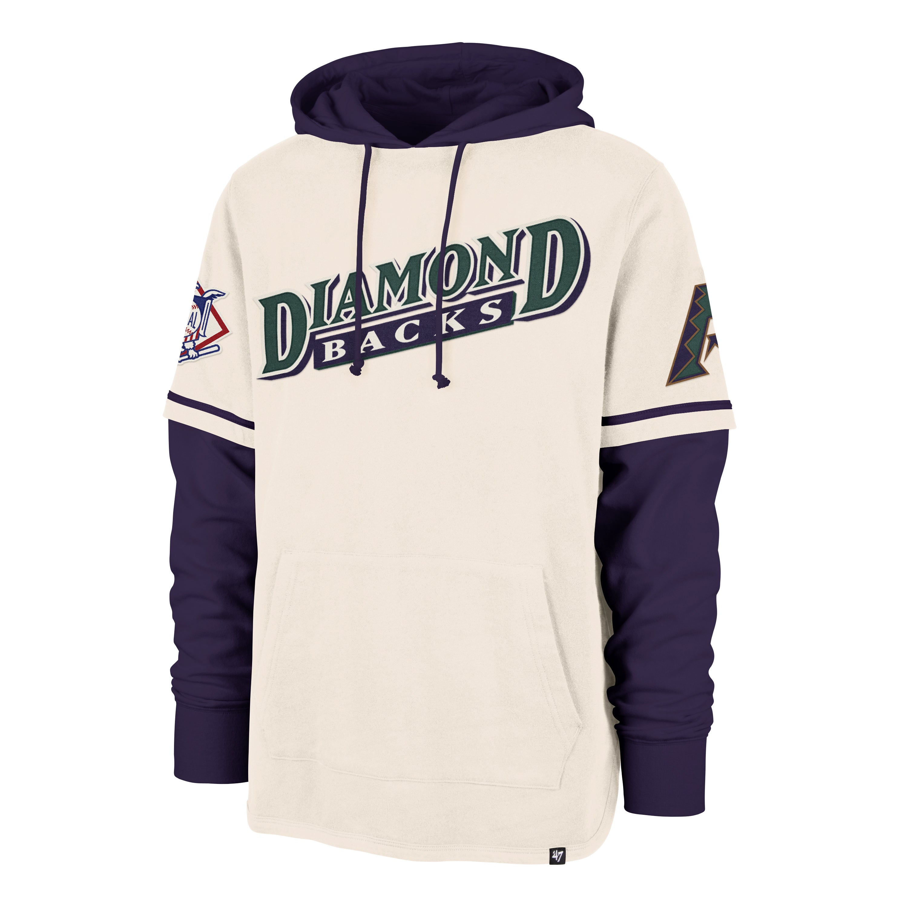 47-brand-shortstop-arizona-diamondbacks-hoodie-cream image 1