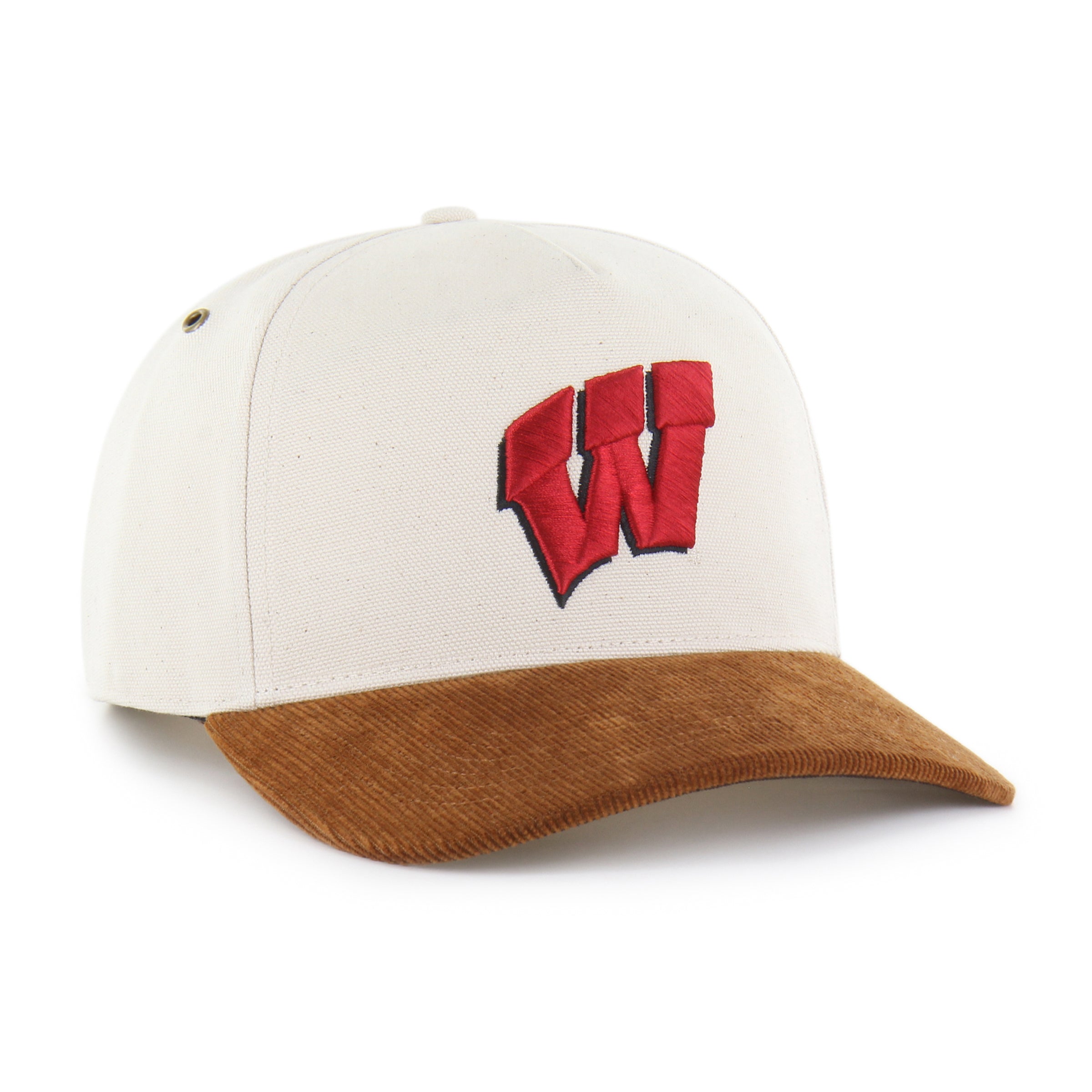 47-brand-wisconsin-badgers-carhartt-hitch-snapback-natural-cap image 4