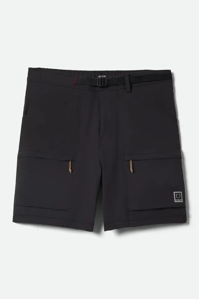 brixton-journey-utility-short-herren-schwarz-ripstop image 1