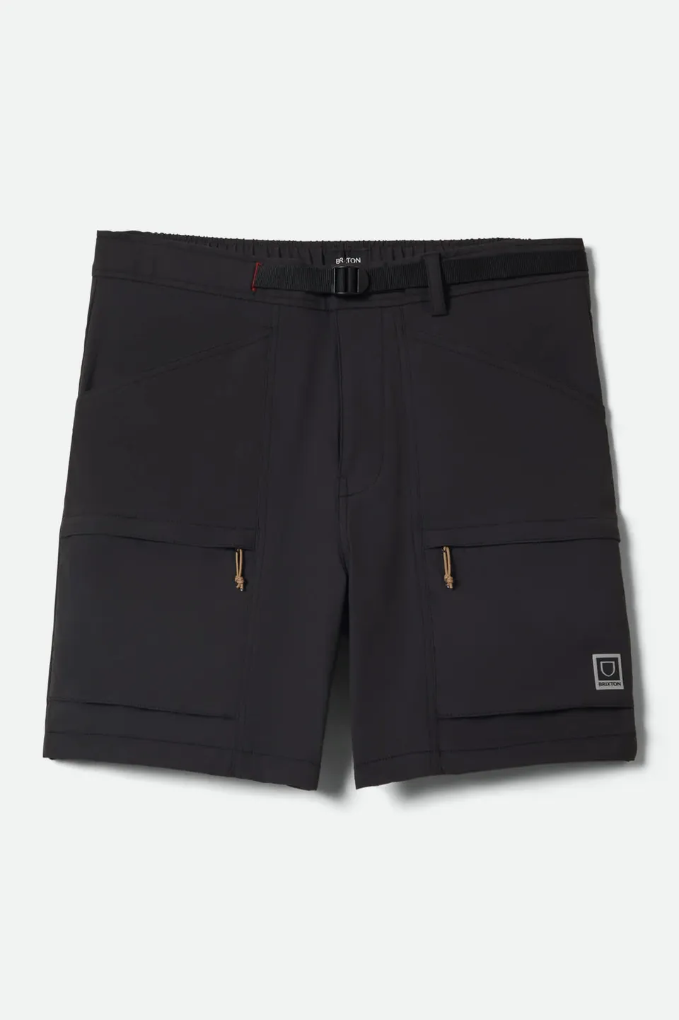 brixton-journey-utility-short-herren-schwarz-ripstop image 1
