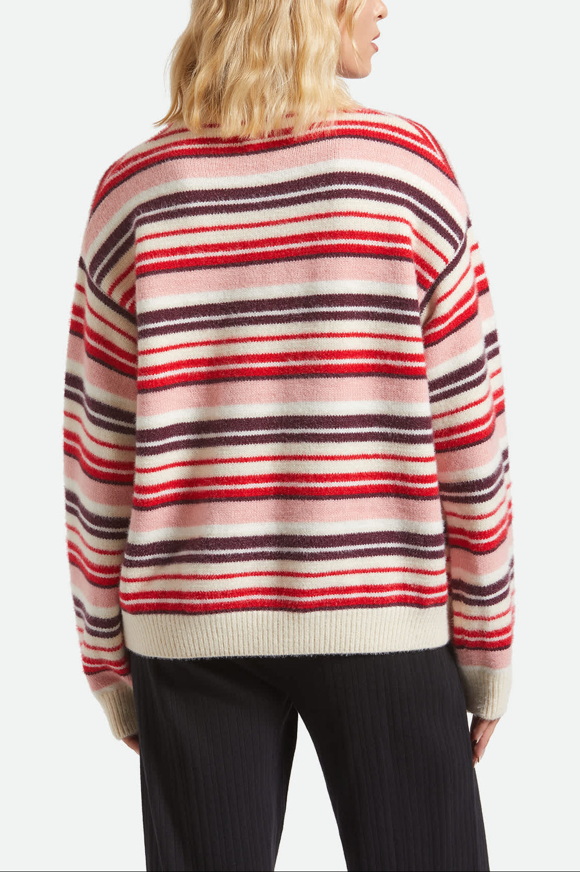 brixton-cozy-crew-sweater-multi-stripe-strickpullover image 3